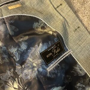 Joseph Abboud Nova Fides Fabric Floral Lined Blazer 2btn Side-vent Slim-fit